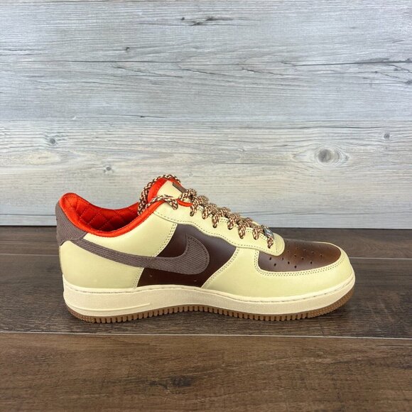 Nike Air Force 1 07 Mens Size 12 Light British Tan Cacao Wow Sesame HQ3447 222 - Picture 6 of 10